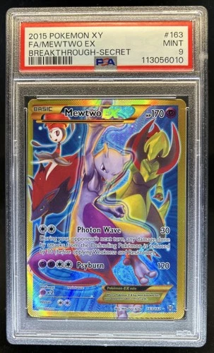 2015 Pokemon XY BREAKthrough Mewtwo #163/162 PSA 9