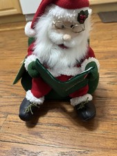 Storytelling Santa Claus Twas The Night Before Christmas Plush NOT MOVING C10 