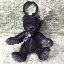 Steiff Teddy Bear Christy Swarovski 677571 With Box Bag Ribbon Used Rare Japan