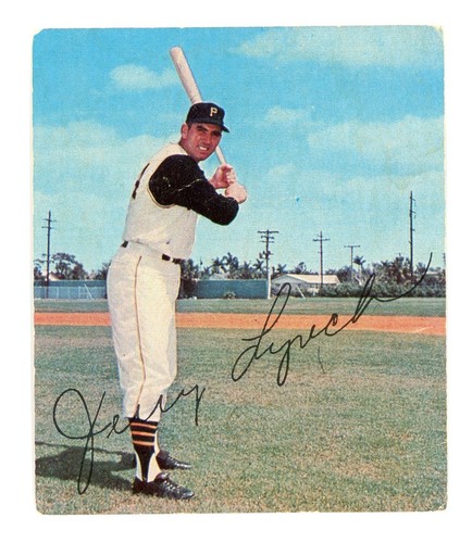Jerry Lynch 1964 Kahn's Wieners card