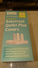 NEW Open Box-4Our Kiddies 60 Pack Babyproof Outlet Plug Covers to Prevent Shocks