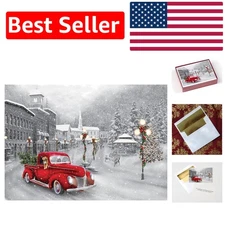 Holiday Ride Religious Christmas Cards - 15 Cards & 16 Foil-Lined Envelopes