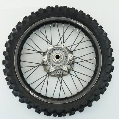 #ad Excel Complete Rear Wheel 2.15X19quot; Takasago Excel Rim USED 418 622 DUNLOP MX33 $210.00