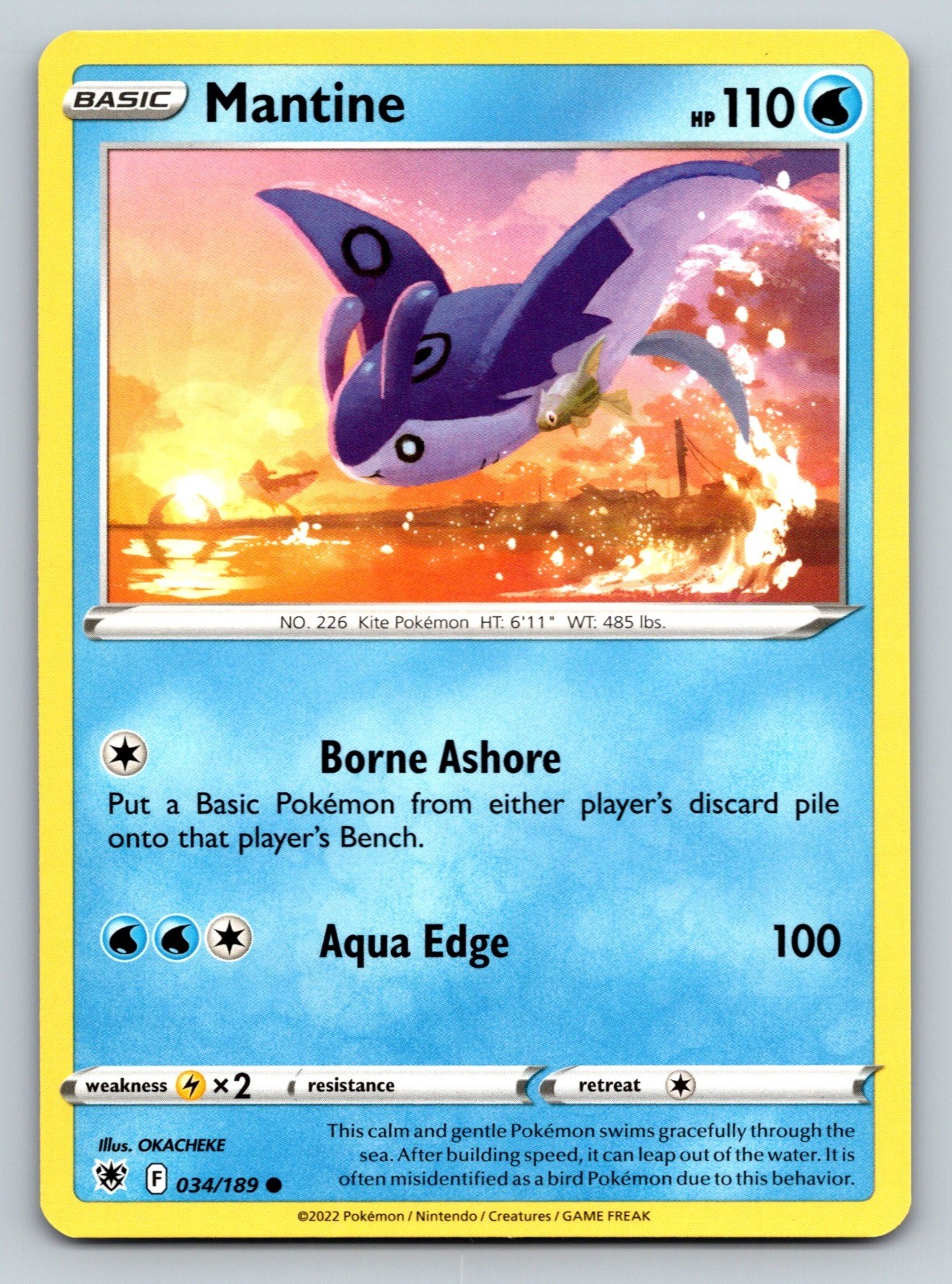 Mantine Common SWSH10: Astral Radiance 034/189 NM