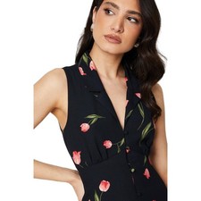 Dorothy Perkins - Midikleid Knopfleiste für Damen (DP5473)