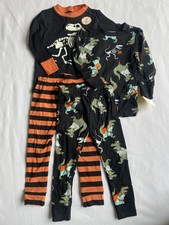 Carter  s Just One You Boys 12M 4pc Pajama Set   Halloween Dinosaur PJs New
