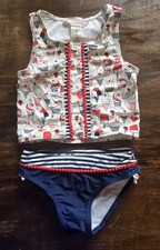 Tommy Bahama Girls Size 5 Patriotic Tankini Swimsuit