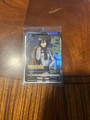 Winner Union Arena Mikasa Ackermann Card | eBay