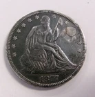 1877 CC Seated Liberty Half Dollar - Plugged, Polished