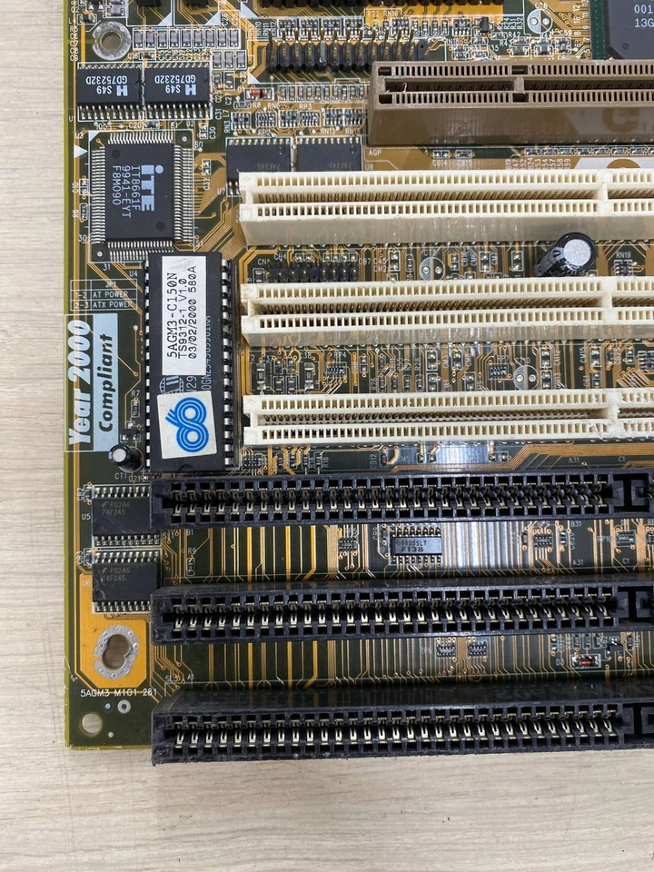 Super Socket 7 AT Chaintech 5AGM3 Motherboard (VIA MVP3) ISA,PCI, AGP - Image 2 of 4