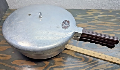 #ad VTG Presto Fry Master 400 Pressure Cooker Skillet MCM Space Age 10x4 No Jig $45.94