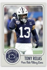 Tony Rojas NMT Novelty College Football Card! Rare! Penn State!