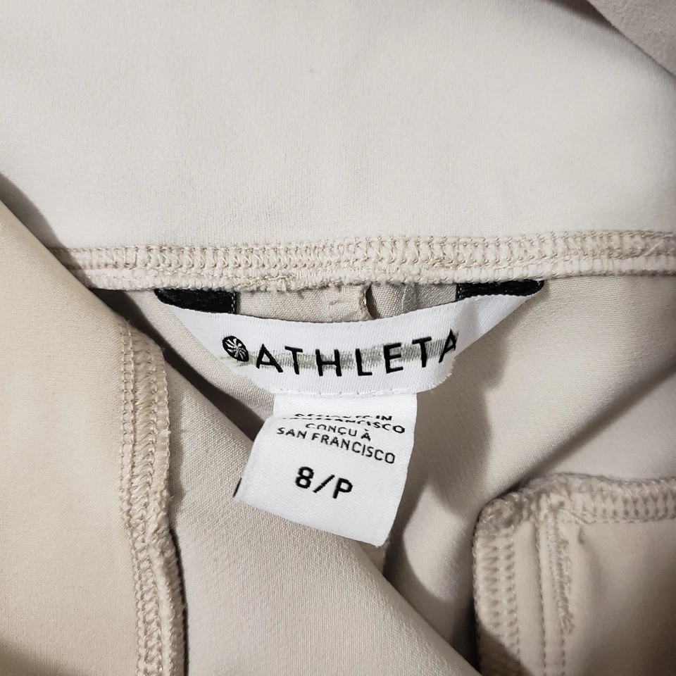 Pantalón de tiro alto Athleta Endless para mujer 8 Petite 8P tela elástica abulón prima Foto 2 de 4