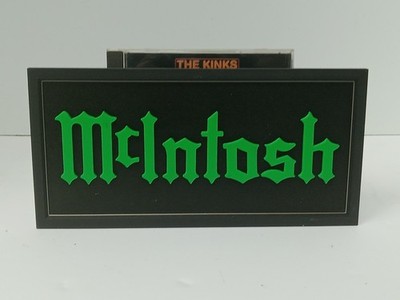 McIntosh CD or Remote Display Stand   Black & Green with gold Trim