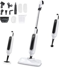 12-in-1 Steam Mop Cleaner W/Detachable Handled ,3models , LED Display ,23FT Cord