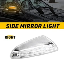 Right For Mercedes C250 C300 08-15 C350 LED Side Mirror Turn Signal Lights Clear