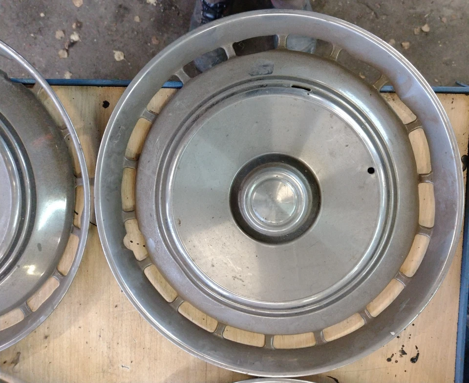 5x US-Car Metall Radkappe Hub Cap 14 Zoll Metal Wheel Cover - Bild 2 von 4