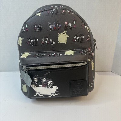Loungefly Nightmare Before Christmas Mini Backpack Lock Shock Barrel Oogie T3
