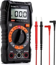 Digital Multimeter with Case, DC AC Voltmeter, Ohm Volt Amp Test Meter and Co...