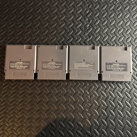 Nes Game Lot X 4:  Dino Riki,  Section Z, Black Bass  & The Blue Marlin Nintendo