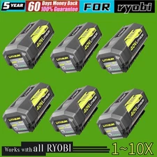 1-6PCS 6.0Ah Battery for Ryobi 40V Battery OP4040 OP4026 OP4030 OP4050 6000mah