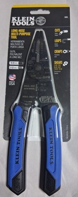 Klein Tools 1025 Long Nose Multi-Purpose Wire Stripper-Cutter-Crimper-Shears New