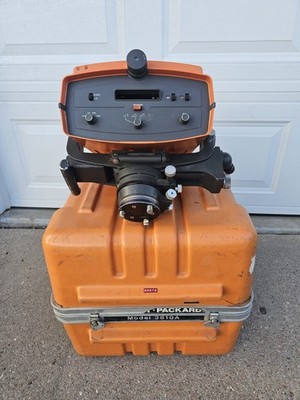 Vintage HP Hewlett-Packard 3810A Total Station Survey Instrument w/ Case, Manual