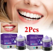 2x Teeth Restoration Mineral Powder, whitening Tooth Restoration Mineral Powder