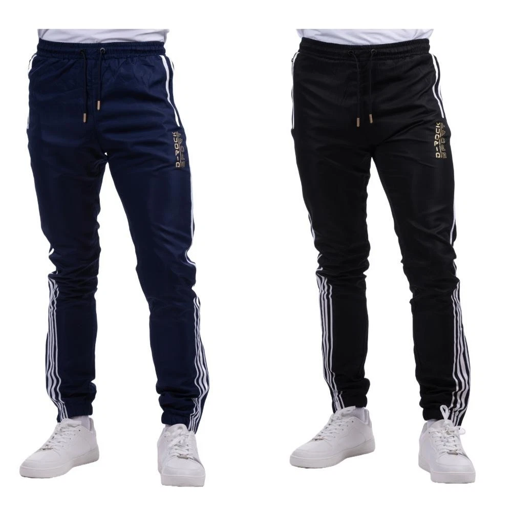 D-Rock Men's Joggers Casual Side Zipper Pockets Trackpant For Men UK, XS to 2XL