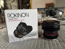 Rokinon 12mm T2.2 High Speed Wide Angle Lens (Sony E) + Hoya 67mm uv filter