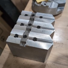Abbott Workholding Lathe Soft Jaw Set Aluminum TG8MDA1 Tongue And Groove