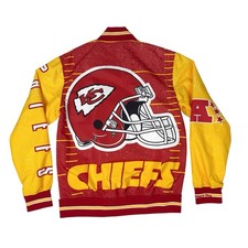 Mitchell  Ness White Kansas City Chiefs Team Burst Full-Zip Jacket Size M