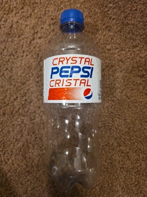 Crystal Pepsi Cristal French Canadian Empty 20oz/591ml Bottle