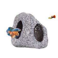 Aquarium Hideaway Rocks for Aquatic Pets to Breed Fish Tank Ornaments Decor