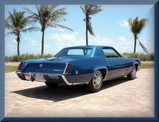 1968 Cadillac Eldorado Dk Blue Toolbox - Refrigerator Magnet 42 Mil