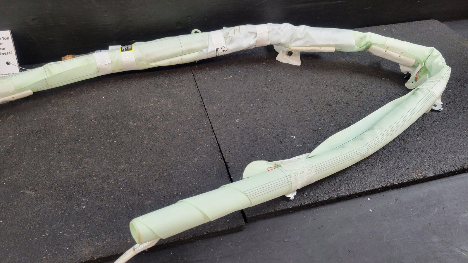 2014 MASERATI GHIBLI DRIVER LEFT ROOF CURTAIN AIR BAG INFLATOR