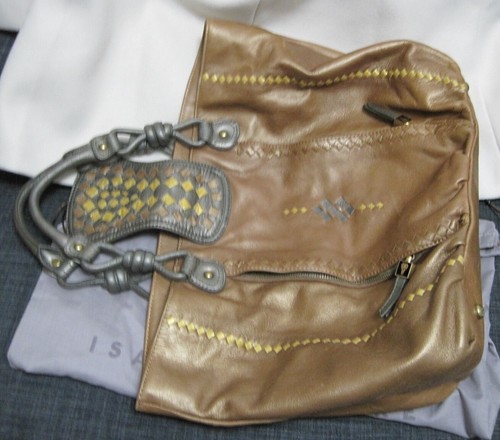 Auth. Isabella Fiore Multi-Colour Leather Hobo Handbag - Picture 9 of 9
