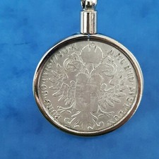 MONETA  ARGENTO AUSTRIA 1 TALLERO DEL 1780 MARIA TERESA  + PORTACHIAVI METALLO  