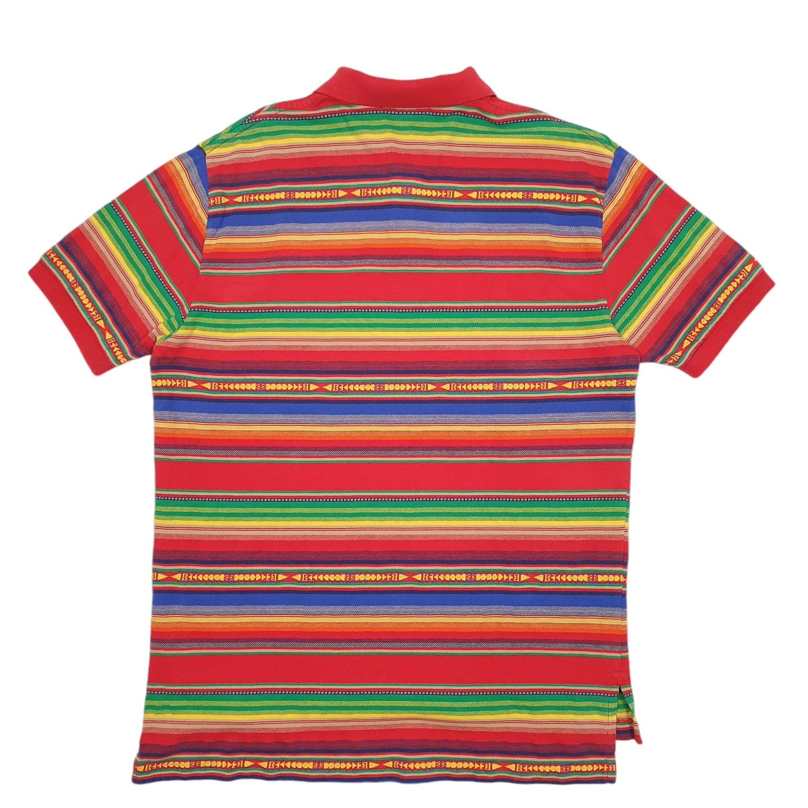 POLO RALPH LAUREN Multi Polo Shirt Pattern Short Sleeve Cotton Mens L image 2