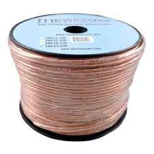 Car Home Audio Speaker Wire Transparent Clear Cable 14AWG 250ft 14/2 Gauge