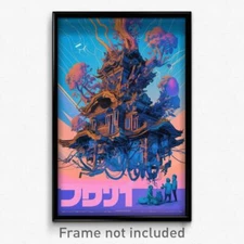 Thai Movie Poster - Wavy Gazebo (Thailand Psychedelic Art Retro Film Print)