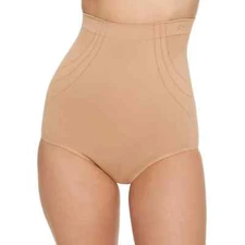 NWT! Maidenform Women's Sz S Feel Good Fashion High Waisted Brief DMS092 Beige