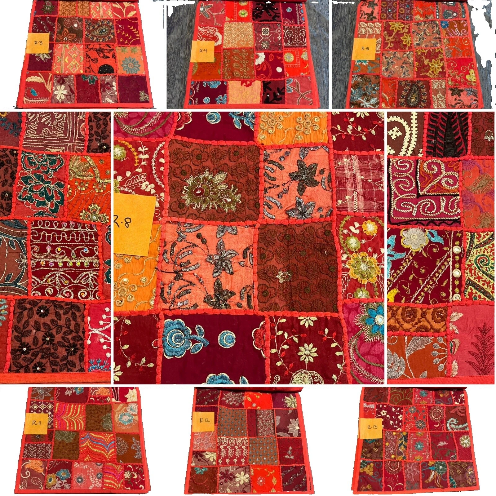 Funda de Almohada Patriótico Patchwork Almohadas de Decoración para el Hogar