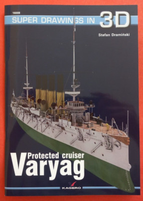 Kagero Super Drawings in 3D 16008 8, Protected Cruiser VARYAG