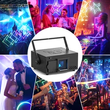 20W RGB Animation Laser Projector Light DMX DJ party Club Stage Lighting Remote