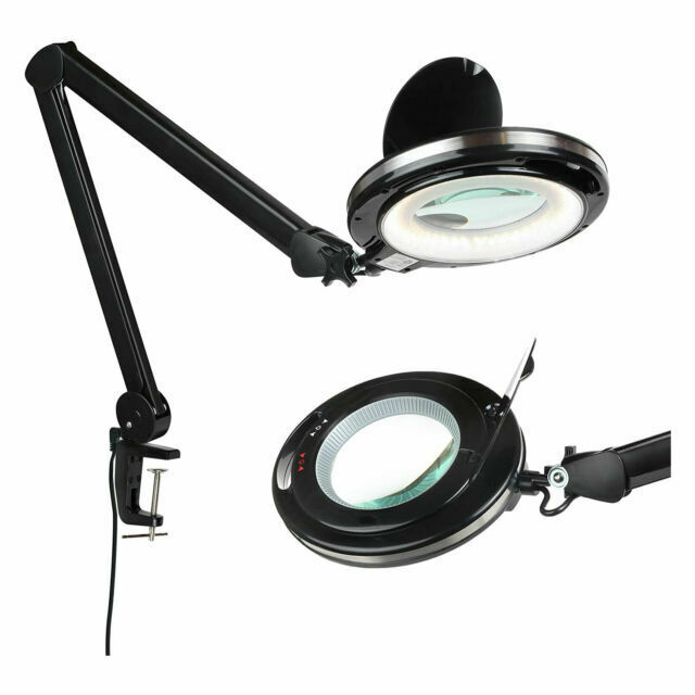 Britech Led 2 25x Magnifying Glass Desk, Desktop Magnifying Lamp Led