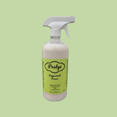 Natural Bug Spray Killer-Pestyz Peppermint Power 26 Fl Oz Organic Peppermint