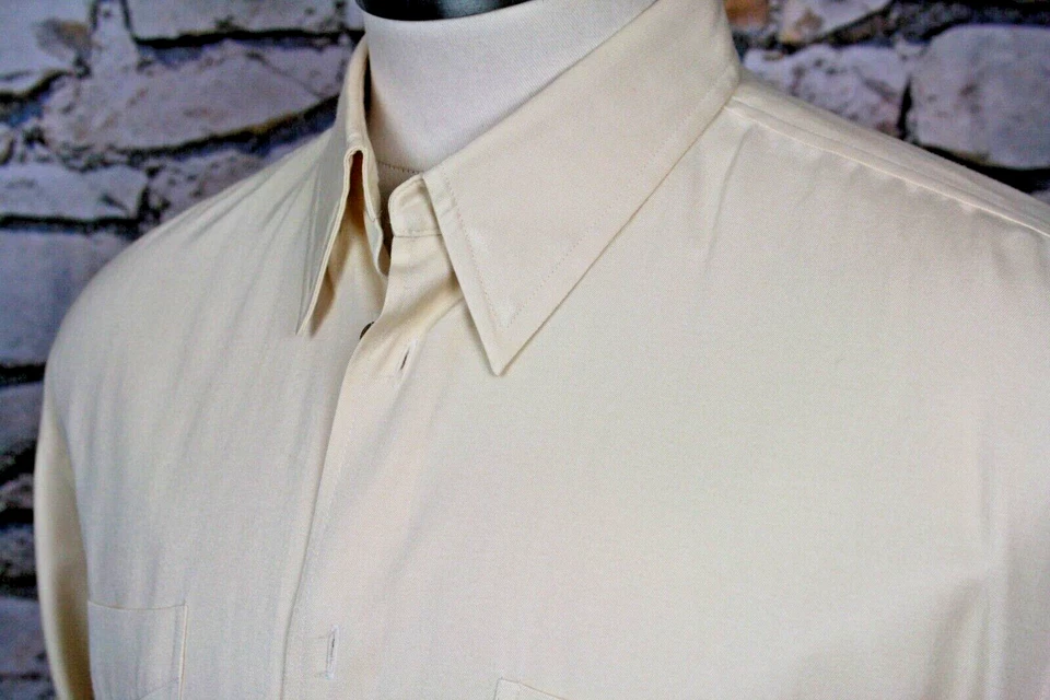 CYPRESS COVE Luxurious Men Shirt Silk Cotton Dual Chest Pocket Button Down L - Image 2 of 4