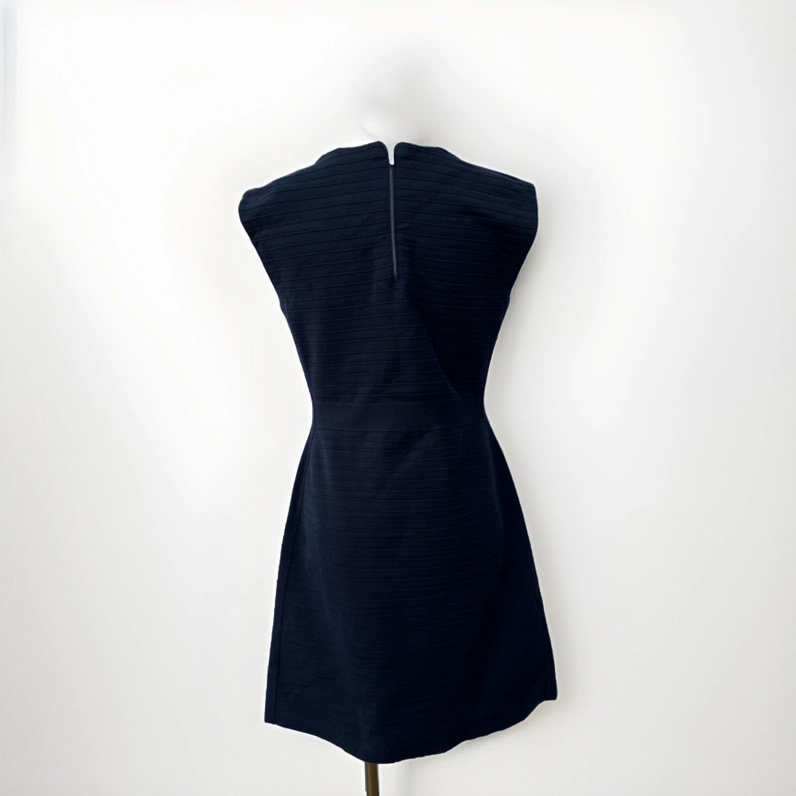 Abito donna Tory Burch piccolo body maglia righe tubino senza maniche ufficio