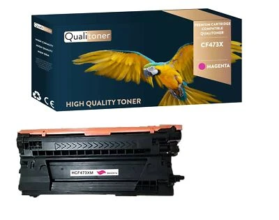Toner pour HP CF473X Compatible (Magenta) x1 QUALITONER - Photo 1/4